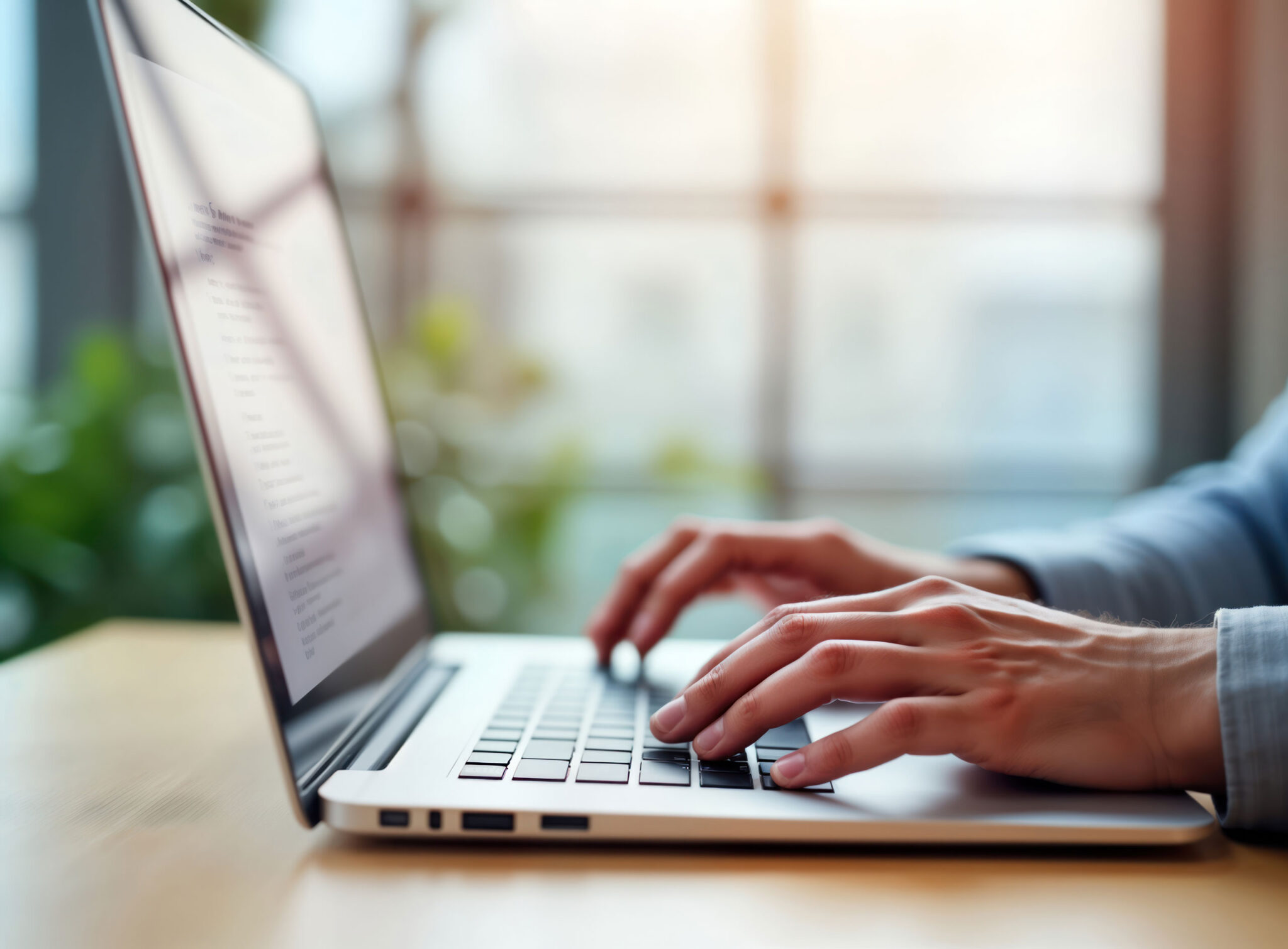 Business person filing Ontario annual return online through the Ontario Business Registry